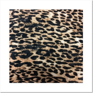 1980s retro girly  safari animal print leopard pattern Posters and Art